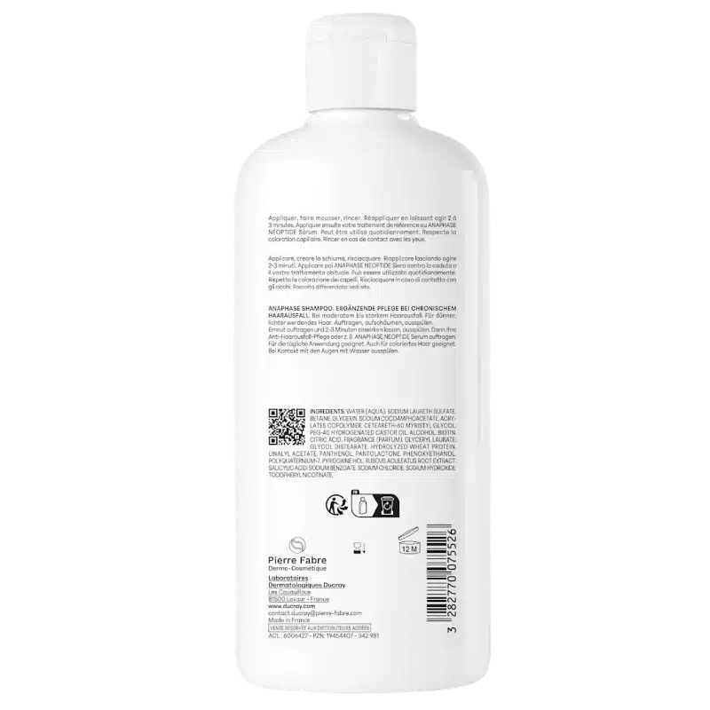Ducray Shampoo para la caida ocasional del cabello Anaphase - Imagen 2