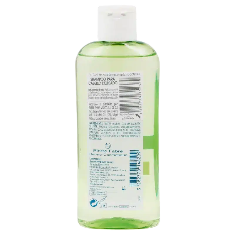Ducray Extra-doux Shampoo para cabello delicado 200 ml - Imagen 2